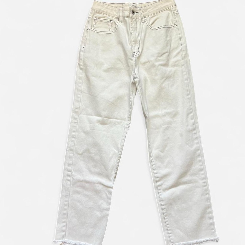 Cotton On Cream Straight Jeans